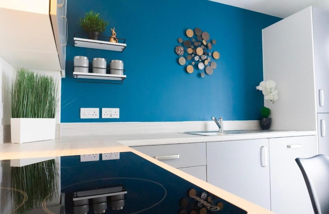 Villa Stylish House With Private Parking Glasgow Exterior foto