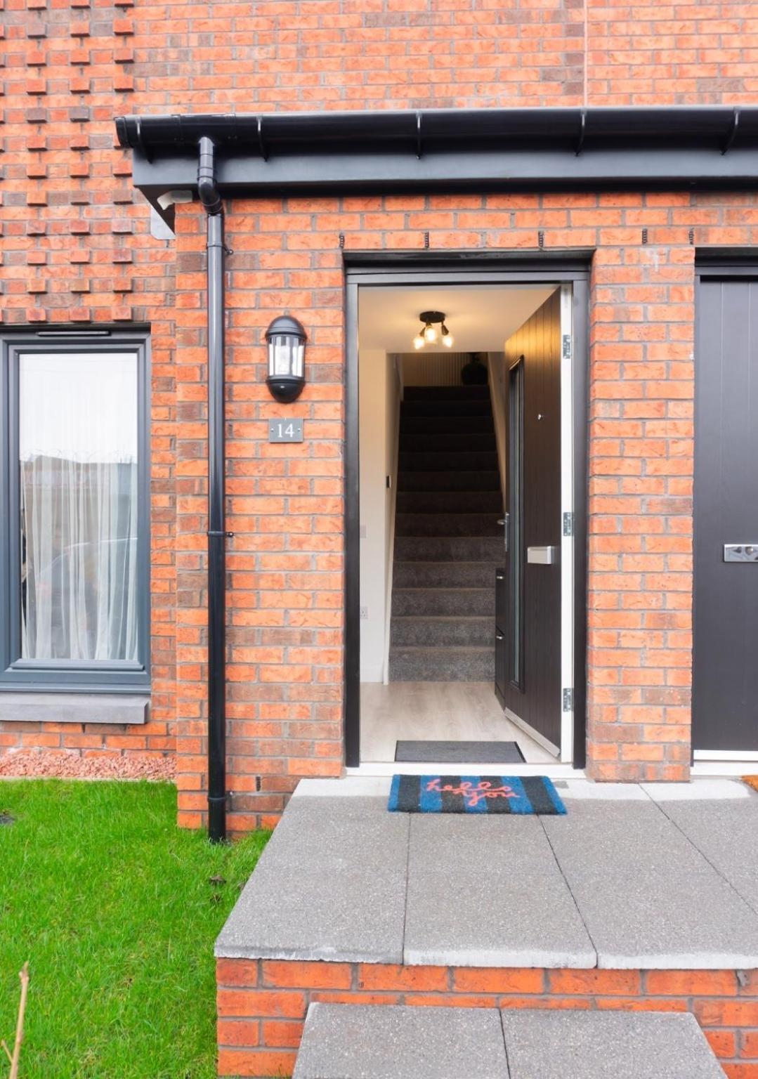 Villa Stylish House With Private Parking Glasgow Exterior foto